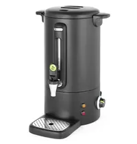 HENDI Verwarmde Drankendispenser | UNIQ (Design by Bronwasser) | Zwart | 9L | 30°C/100°C | 0.95kW (230V) | Enkelwandig | Lekbak | 307x330x450(h)mm