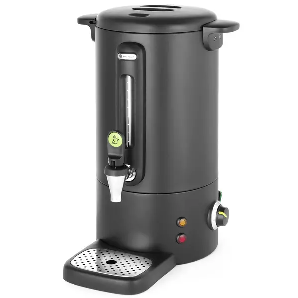 Verwarmde Drankendispenser | UNIQ (Design by Bronwasser) | Zwart | 9L | 30°C/100°C | 0.95kW (230V) | Enkelwandig | Lekbak | 307x330x450(h)mm