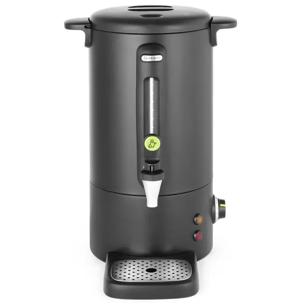 Verwarmde Drankendispenser | UNIQ (Design by Bronwasser) | Zwart | 9L | 30°C/100°C | 0.95kW (230V) | Enkelwandig | Lekbak | 307x330x450(h)mm