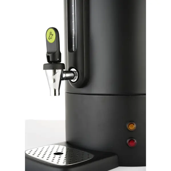Verwarmde Drankendispenser | UNIQ (Design by Bronwasser) | Zwart | 9L | 30°C/100°C | 0.95kW (230V) | Enkelwandig | Lekbak | 307x330x450(h)mm
