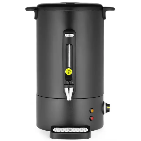 Verwarmde Drankendispenser | UNIQ (Design by Bronwasser) | Zwart | 16L | 30°C/100°C | 1.65kW (230V) | Enkelwandig | Lekbak | 357x380x502(h)mm
