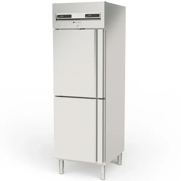 Viskoelkast | 610L (2/1 GN) | RVS | -1°C/-5°C & -2°C/+8°C | Geforceerd | Incl. 3 Visbakken | Temperatuur-/Deuralarm | 680x860x2110/2175(h)mm