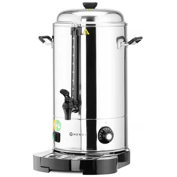 Verwarmde Drankendispenser | RVS | 9L | 30°C/110°C | 2.2kW (230V) | Dubbelwandig | Lekbak | 322x390x522(h)mm