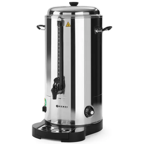 Verwarmde Drankendispenser | RVS | 18L | 30°C/110°C | 2.2kW (230V) | Dubbelwandig | Lekbak | 386x393x666(h)mm