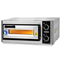 CombiSteel Pizzaoven | Elektrisch | 1x Ø39cm | 85°C/455°C | 3.5kW (230V) | 630x600x290(h)mm 
