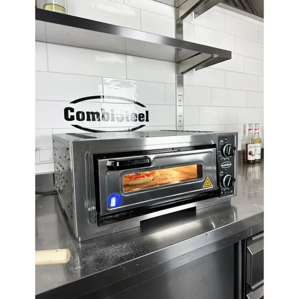 Pizzaoven | Elektrisch | 1x Ø39cm | 85°C/455°C | 3.5kW (230V) | 630x600x290(h)mm