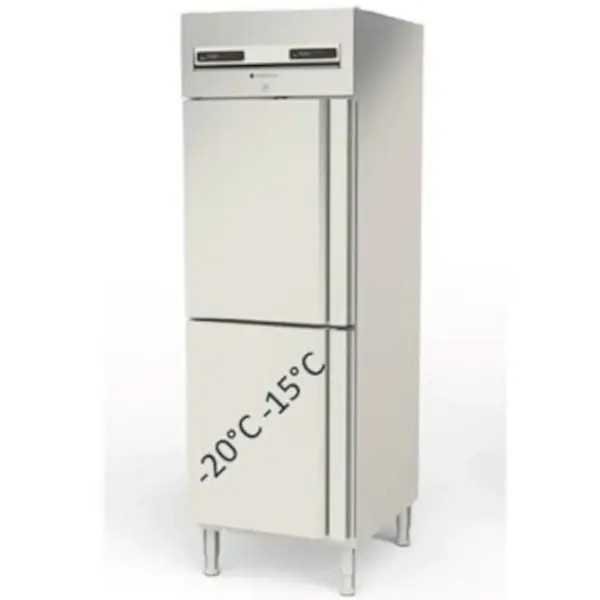 Koel-/Vrieskast | 610L (2/1 GN) | RVS | -15°C/-20°C & -2°C/+8°C | Geforceerd | Temperatuur-/Deuralarm | 680x860x2110/2175(h)mm