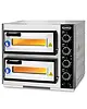 CombiSteel Pizzaoven | Elektrisch | 1+1x Ø39cm | 85°C/455°C | 7kW (400V) | 630x630x530(h)mm 