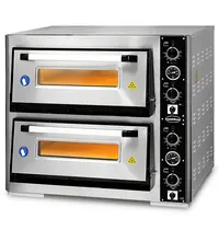 CombiSteel Pizzaoven | Elektrisch | 4+4x Ø30cm | 85°C/455°C | 10kW (400V) | 890x810x765(h)mm 