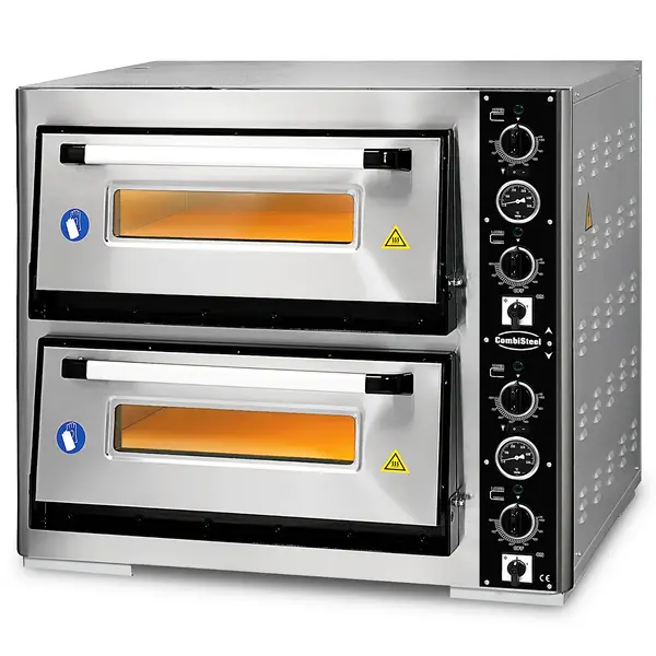 Pizzaoven | Elektrisch | 4+4x Ø30cm | 85°C/455°C | 10kW (400V) | 890x810x765(h)mm