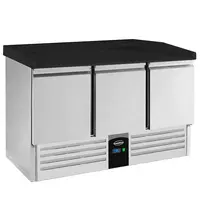 CombiSteel Pizzawerkbank | COMPACT LINE | 350L | 3 Deuren (1/1 GN) | +2°C/+8°C | Statisch + Ventilator | 1400x700x1020(h)mm 