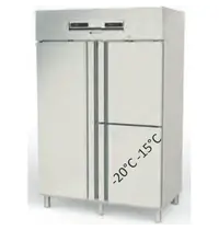 Coreco Koel-/Vrieskast | 1370L (2/1 GN) | RVS | -15°C/-20°C & -2°C/+8°C | Geforceerd | Temperatuur-/Deuralarm | 1370x860x2110/2175(h)mm