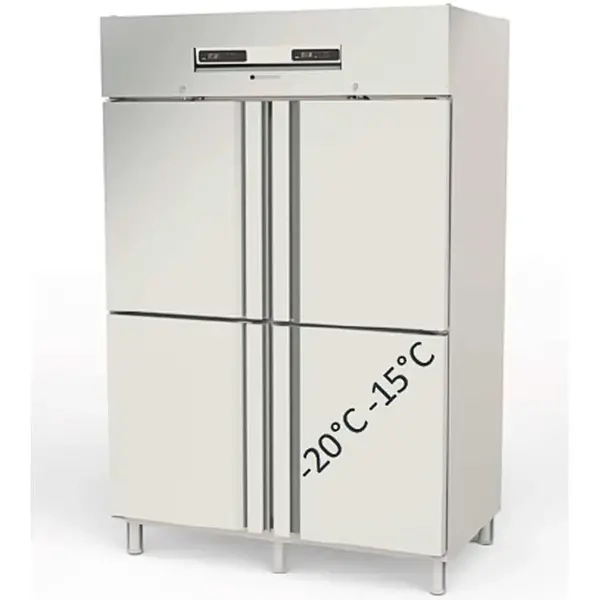 Koel-/Vrieskast | 1370L (2/1 GN) | RVS | -15°C/-20°C & -2°C/+8°C | Geforceerd | Temperatuur-/Deuralarm | 1370x860x2110/2175(h)mm