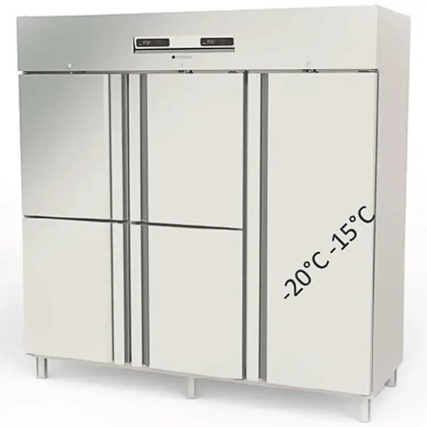 Koel-/Vrieskast | 2092L (2/1 GN) | RVS | -15°C/-20°C & -2°C/+8°C | Geforceerd | Temperatuur-/Deuralarm | 2055x860x2110/2175(h)mm