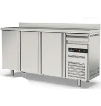 Coreco Koelwerkbank | S-LINE | 504L | 3 Deuren + 1 Lade | -2°C/+8°C | Geforceerd | Temperatuuralarm | Achteropstand | 2020x600x1040/1140(h)mm 