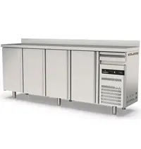 Coreco Koelwerkbank | S-LINE | 684L | 4 Deuren + 1 Lade | -2°C/+8°C | Geforceerd | Temperatuuralarm | Achteropstand | 2545x600x1040/1140(h)mm 