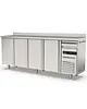 Coreco Koelwerkbank | S-LINE | 684L | 4 Deuren + 1 Lade | -2°C/+8°C | Geforceerd | Temperatuuralarm | Achteropstand | 2545x600x1040/1140(h)mm 