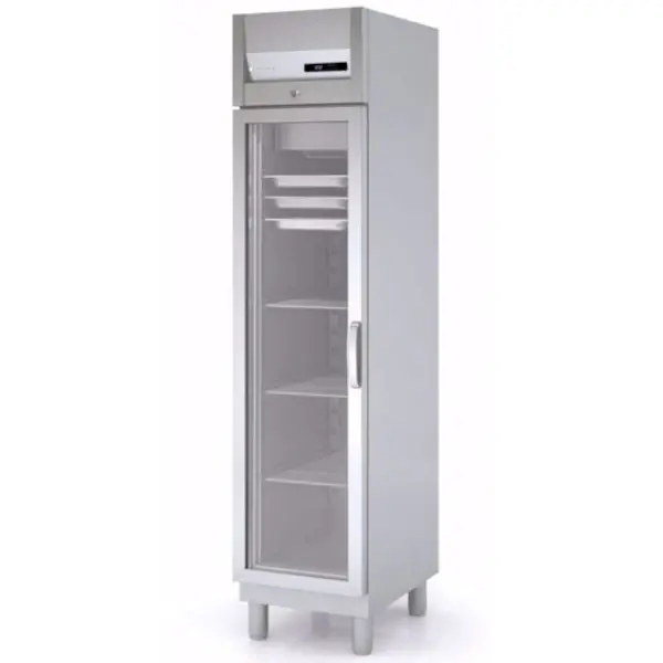 Koelkast | Smal Model | 303L (1/1 GN) | RVS | -2°C/+8°C | Geforceerd | Temperatuur-/Deuralarm | 430x770x2040(h)mm