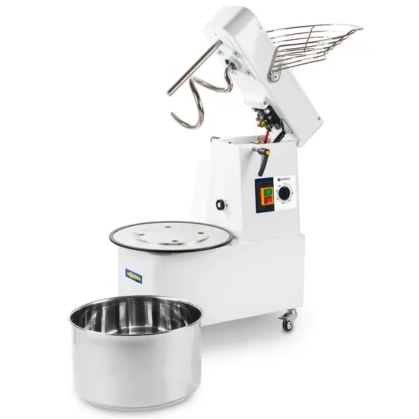 Deegmenger | Cap. 8kg/10L | Vaste Snelheid | Kantelbare Kop | Afneembare Kom | 0.37kW (230V) | 380x600x645(h)mm