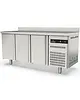 Coreco Koelwerkbank | S-LINE | 399L | 3 Deuren (1/1 GN) | -2°C/+8°C | Geforceerd | Temperatuuralarm | Achteropstand | 1795x700x850/950(h)mm 