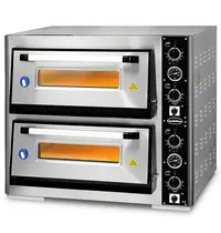 CombiSteel Pizzaoven | Elektrisch | 6+6x Ø30cm | 85°C/455°C | 12kW (400V) | 890x1100x760(h)mm 