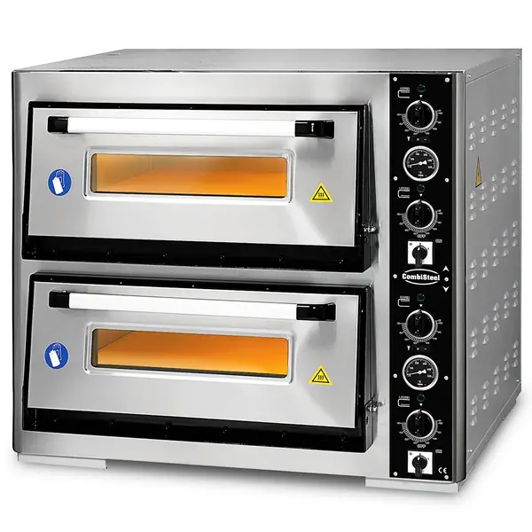 Pizzaoven | Elektrisch | 6+6x Ø30cm | 85°C/455°C | 12kW (400V) | 890x1100x760(h)mm