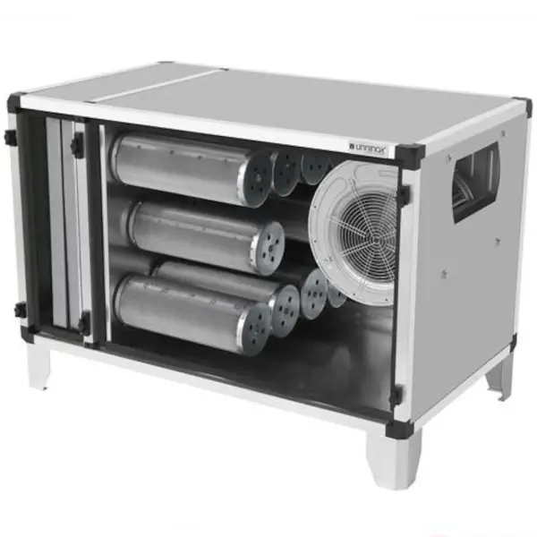 Geurfilterkast FTBK | 4.5A | 3250m3/u | 0.55kW | 10 Carbonfilter + 2 Cassette Filters | 1200x670x670(h)mm