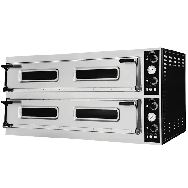 Pizzaoven | Dubbel (Groot) | 9+9 Ø35cm | 30.6kW (400V) | 1500x1314x745(h)mm