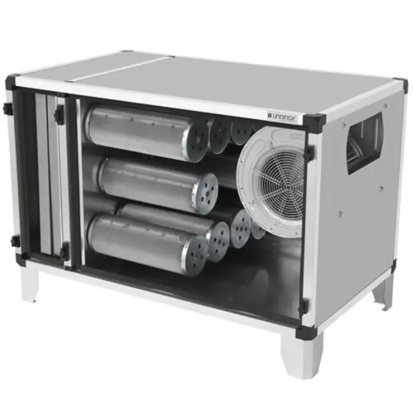 Geurfilterkast | FTBK | 5.5A | 3000m³/u | 0.55kW | 15 Carbonfilters + 2 Cassette Filters | 1200x670x670(h)mm