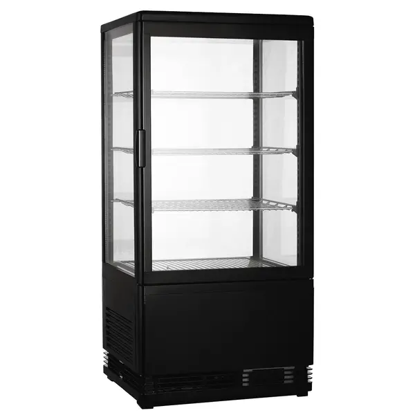 Koelvitrine | 68L | Zwart | 0°C/+12°C | 4 Niveaus | 428x386x885(h)mm