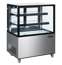 CombiSteel Koelvitrine | 270L | RVS/Zwart | +2°C/+8°C | 3 Niveaus | 915x675x1210(h)mm