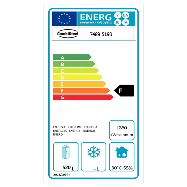 Bakkerij Koelkast | PRO LINE | 850L (EN600x800) | RVS | -2°C/+8°C | Geforceerd | 800x910x2080(h)mm