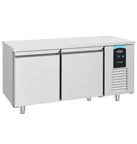 CombiSteel Bakkerij Koelwerkbank | PRO LINE | 405L | 2 Deuren (EN600x400) | -2°C/+8°C | Geforceerd | 1550x800x850(h)mm 