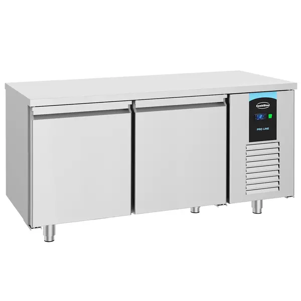 Bakkerij Koelwerkbank | PRO LINE | 405L | 2 Deuren (EN600x400) | -2°C/+8°C | Geforceerd | 1550x800x850(h)mm