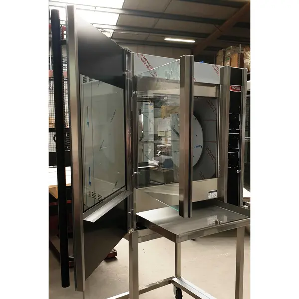 Kippengrill | ATLANTIS | Elektrisch | 8 Korven | 24-32 Kippen | 50°C/230°C | 11.1kW (400V) | Timer | 995x812x1012(h)mm