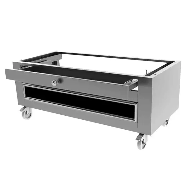 Onderstel | INOTECH Elektrische Kippengrills (ITE3) | RVS | Wielen (Geremd) | 440/650/900(h)mm