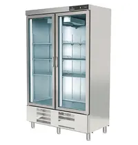 Coreco Koelkast | S-LINE | 1201L | RVS | -2°C/+8°C | Geforceerd | Draaideuren | Temperatuur-/Deuralarm | 1350x735x2160(h)mm