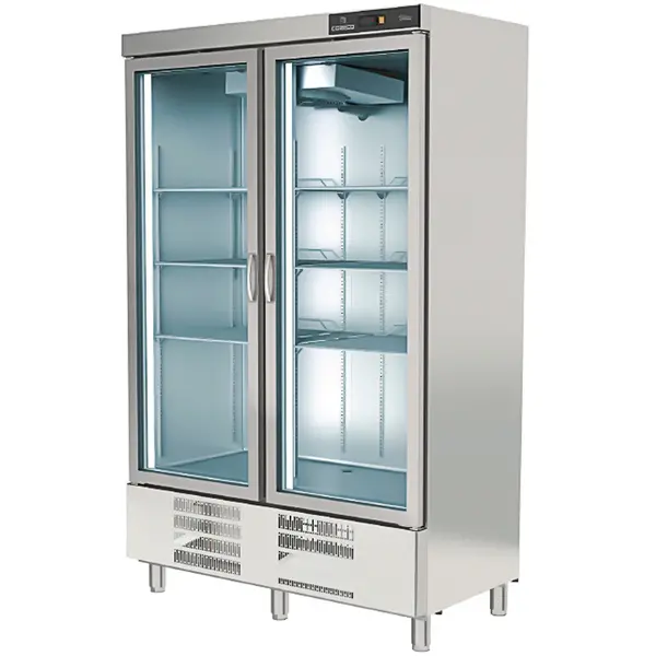 Koelkast | S-LINE | 1201L | RVS | -2°C/+8°C | Geforceerd | Draaideuren | Temperatuur-/Deuralarm | 1350x735x2160(h)mm