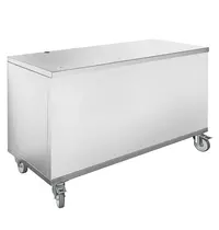 INOTECH by SOFINOR Onderstel | INOTECH Warmhoud-/Koelvitrine (2x 1/1 GN) | RVS | Wielen (Geremd) | 690x640x700(h)mm 