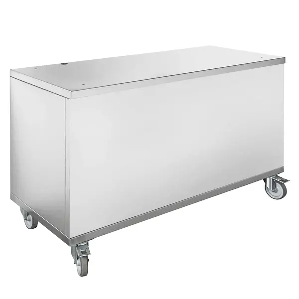 Onderstel | INOTECH Warmhoud-/Koelvitrine (2x 1/1 GN) | RVS | Wielen (Geremd) | 690x640x700(h)mm