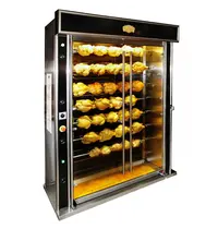 INOTECH by SOFINOR Kippengrill | Elektrisch | 8 Spitten | 48 Kippen | 26.4kW (400V) | Geïntegreerde Afzuiging | 1340x620x1880/2295(h)mm 