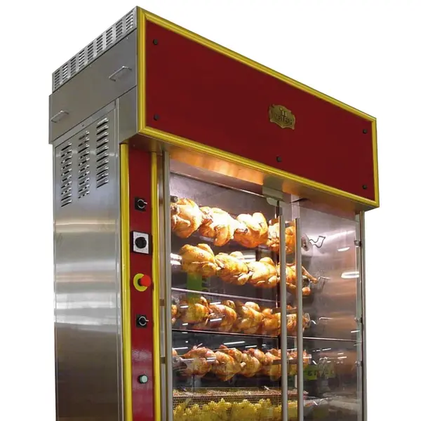 Kippengrill | Elektrisch | 4 Spitten | 24 Kippen | 13.2kW (400V) | 1340x620x1080(h)mm