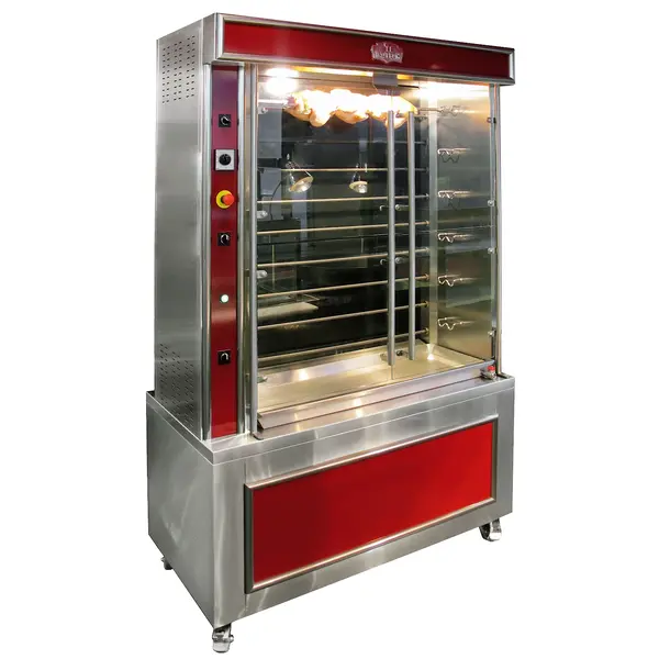 Kippengrill | Elektrisch | 4 Spitten | 24 Kippen | 13.2kW (400V) | 1340x620x1080(h)mm