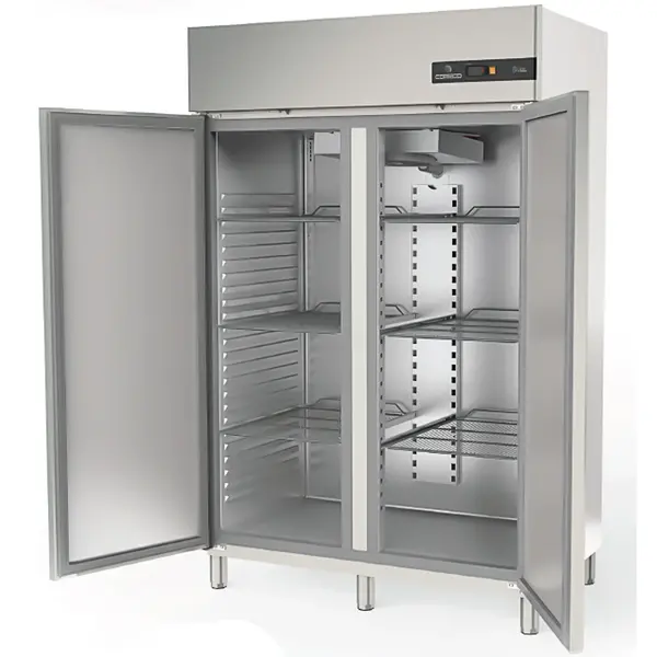 Vrieskast | S-LINE | 1404L (2/1 GN) | RVS | -15°C/-20°C | Geforceerd | Temperatuur-/Deuralarm | 1350x850x2130/2195(h)mm