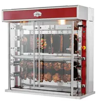 INOTECH by SOFINOR Kippengrill | SÉDUCTION LARGE | Gas | 3 Spitten (2x Horizontaal + 1x Verticaal) | 18 Kippen | 15kW | Elektrische Ontsteking (230V) | 1465x745x1020(h)mm