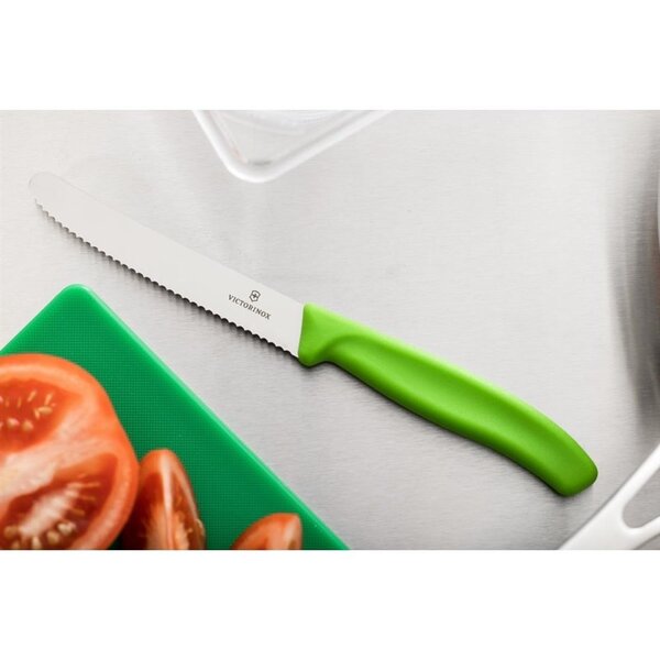 Tomatenmes | RVS | Groen | Lengte 220mm