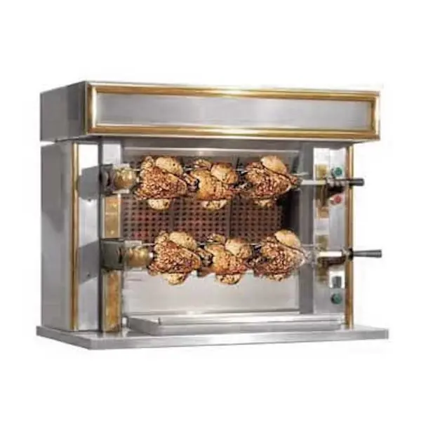 Kippengrill | MINI SÉDUCTION | Gas | 2 Spitten | 6 Kippen | 8kW | Elektrische Ontsteking (230V) | 870x530x722(h)mm