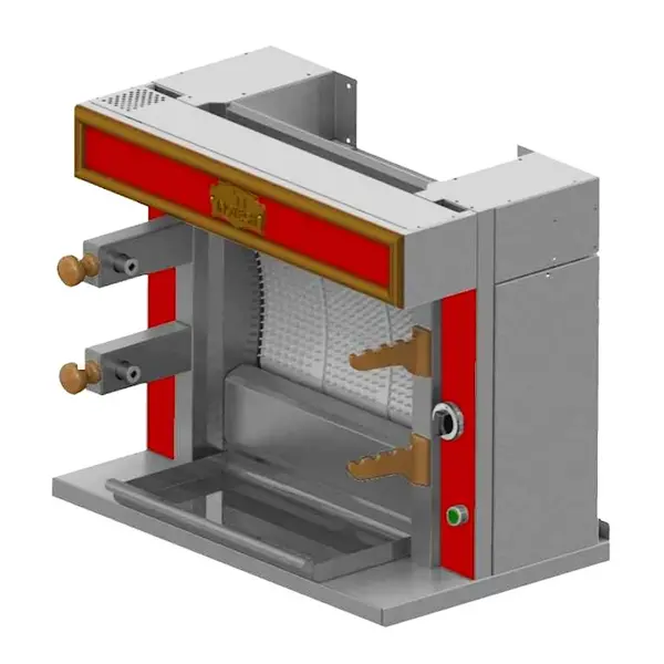 Kippengrill | MINI SÉDUCTION | Gas | 2 Spitten | 6 Kippen | 8kW | Elektrische Ontsteking (230V) | 870x530x722(h)mm