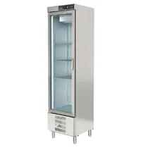 Coreco Koelkast | S-LINE | 409L | RVS | -2°C/+8°C | Geforceerd | Temperatuur-/Deuralarm | 530x770x2040(h)mm 