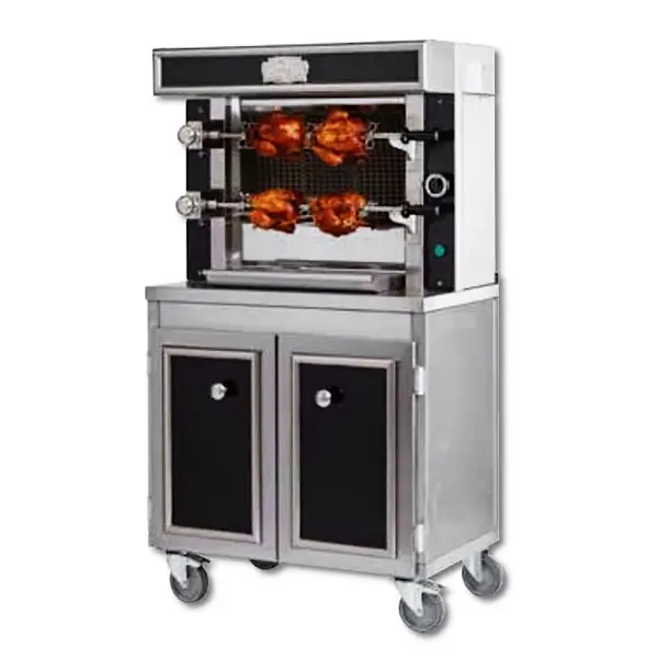 Onderstel | MINI SÉDUCTION | RVS | Draaideuren | Wielen (Geremd) | 870x595x900(h)mm